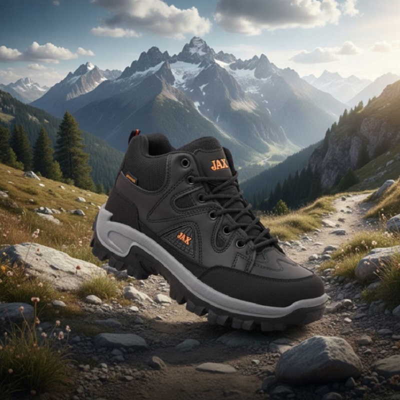 کفش ساقدار مردانه مشکی مدل JAX